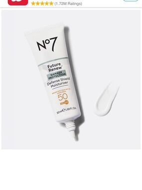 No7 Future Renew Defense Shield Moisturizer SPF 50 - 50ml